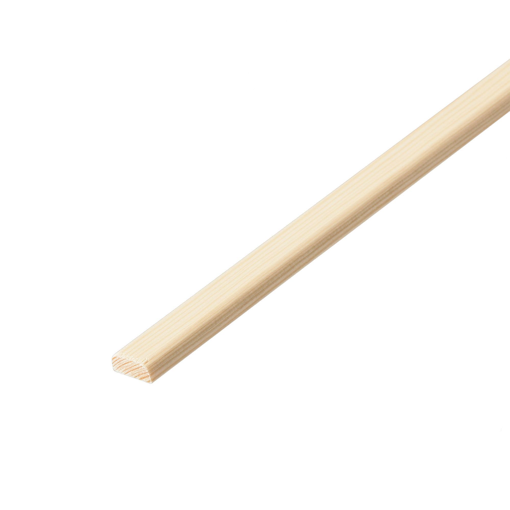Pine D-Shape Softwood Moulding (L)2.4M (W)13mm (T)4.5mm 0.06Kg Price Comparisons | Compare The Build