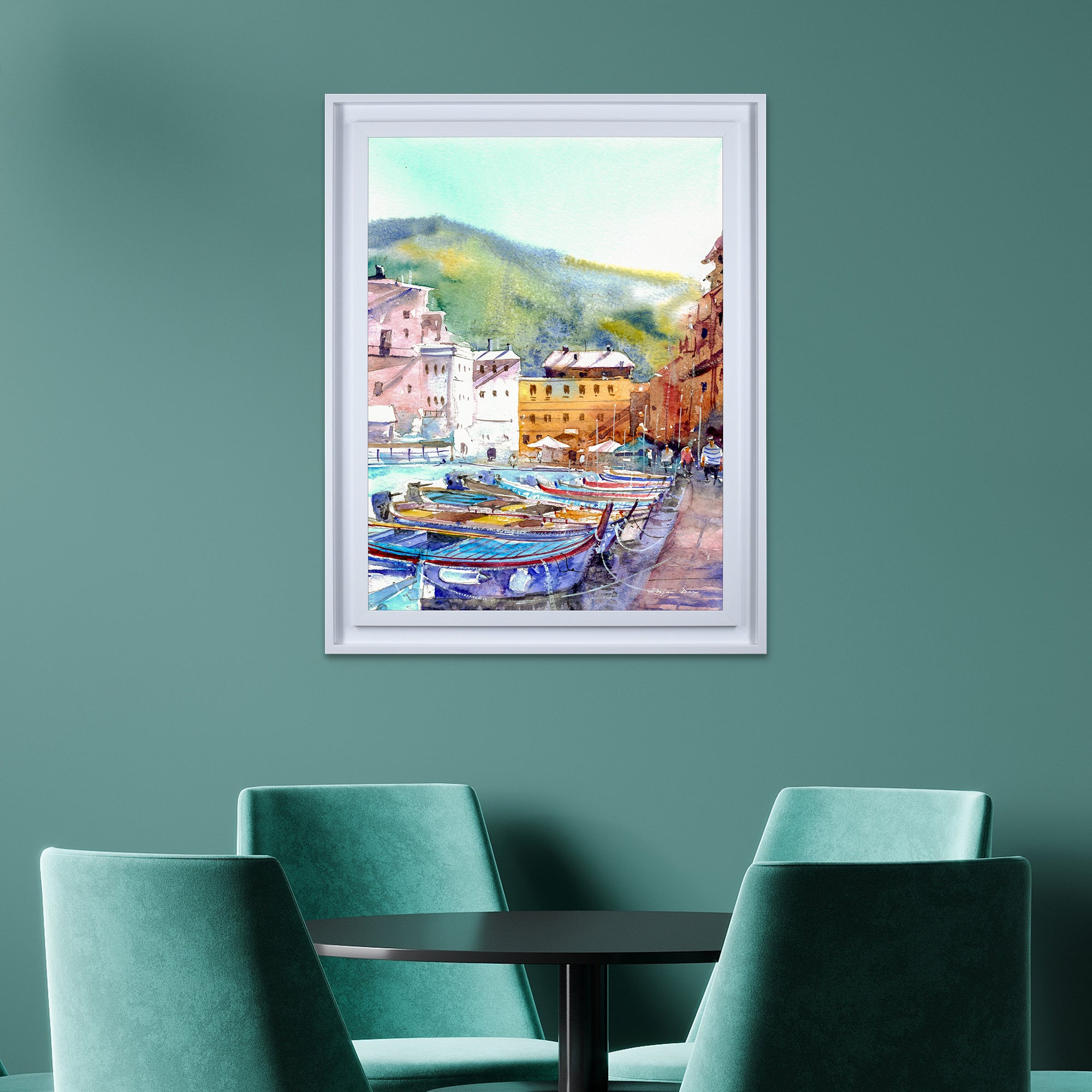 The Art Group Vernazza On A Sunny Afternoon Framed Print MultiColoured Price Comparisons | Compare The Build