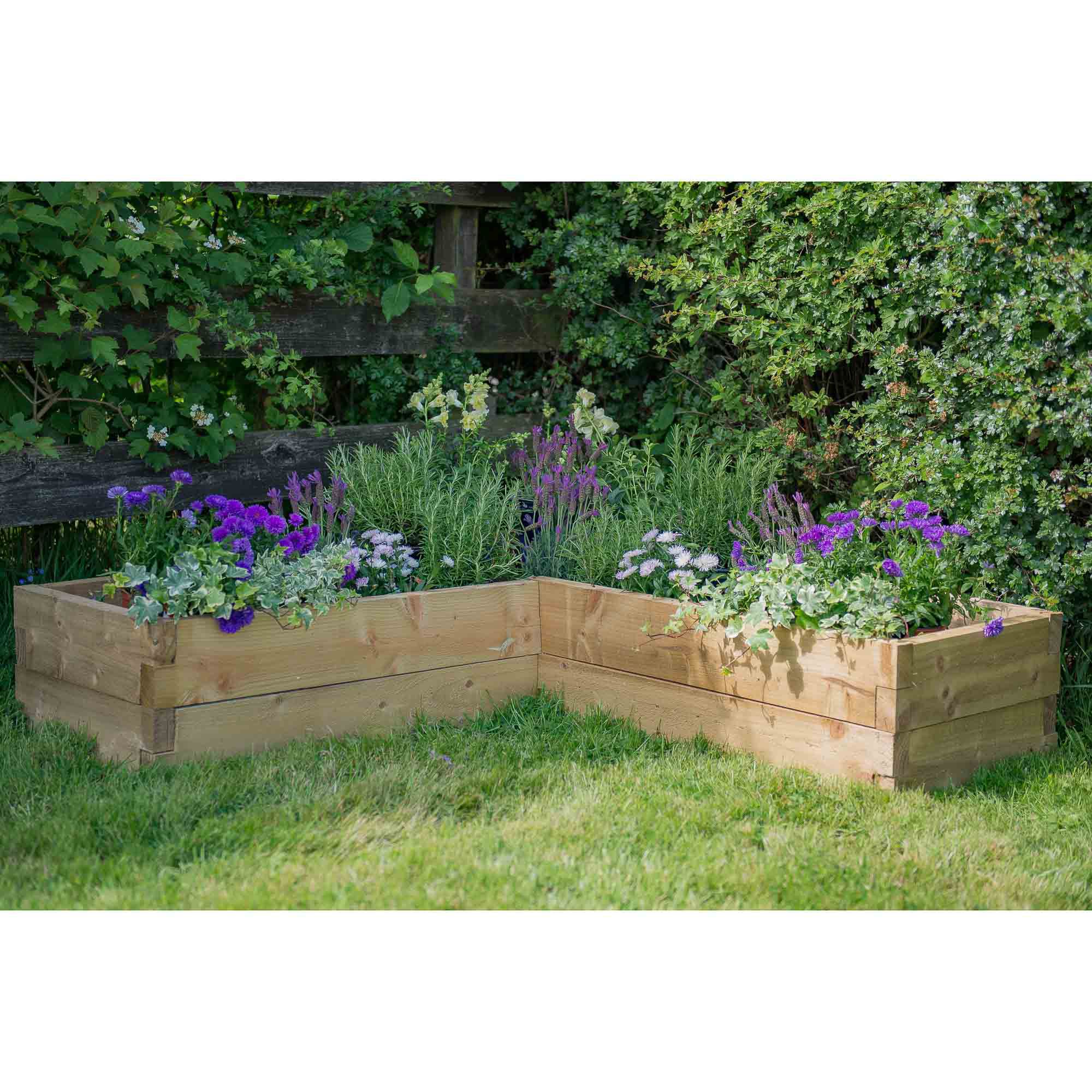 Forest Garden 28 X 131 X 131 Wood Raised Bed Kit Price Comparisons | Compare The Build