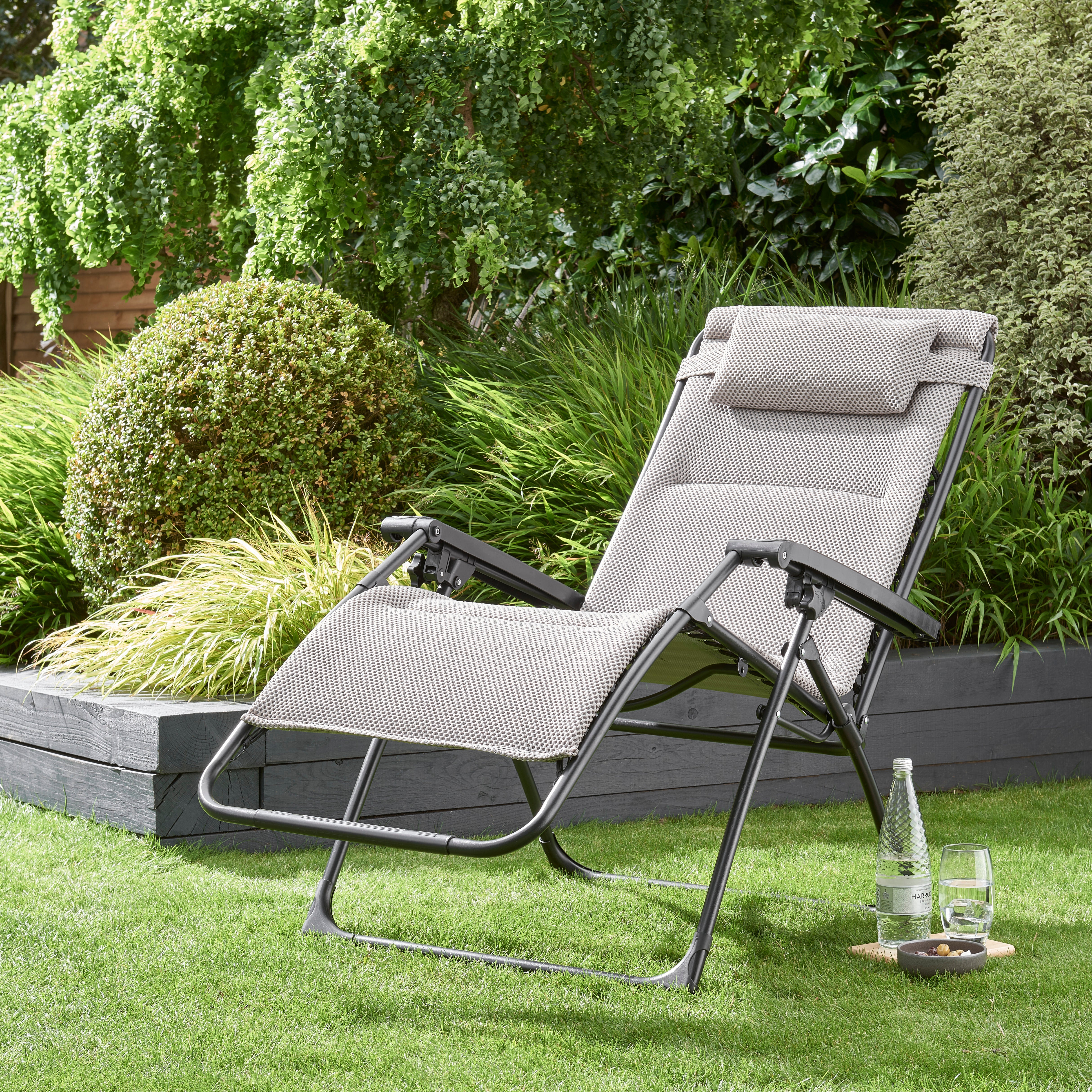 Amsterdam Grey Lounger Grey Price Comparisons | Compare The Build