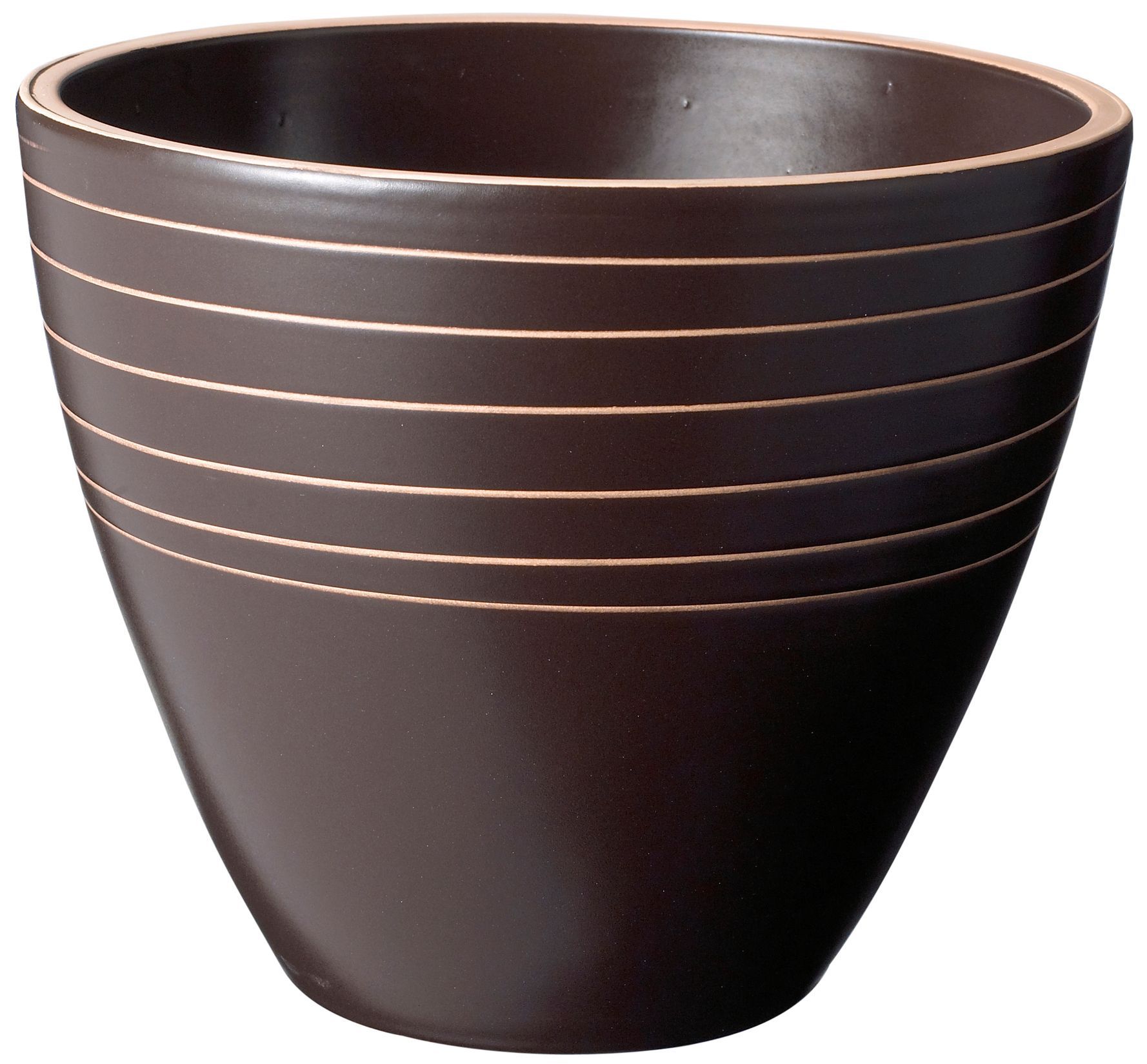 Brown Plant Pot (H)200mm (Dia)240mm | Compare The Build