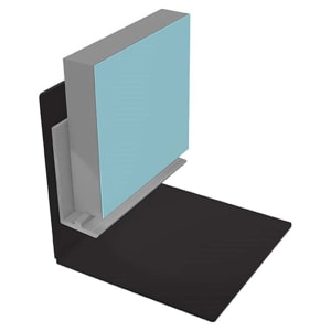 Multipanel Type X Wet Floor Base Profile Satin Anodised - 2450mm Price Comparisons | Compare The Build