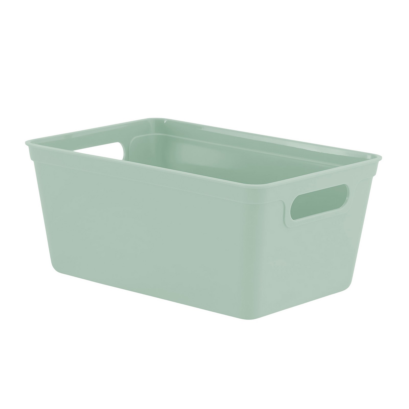 Small Plastic Storage Tray - Sage Green - 4L Price Comparisons | Compare The Build