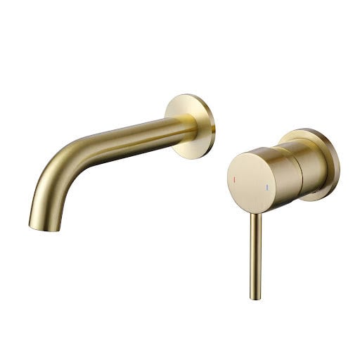 Merano Brenta Wall Mounted Basin Mixer Tap - Brass Price Comparisons | Compare The Build