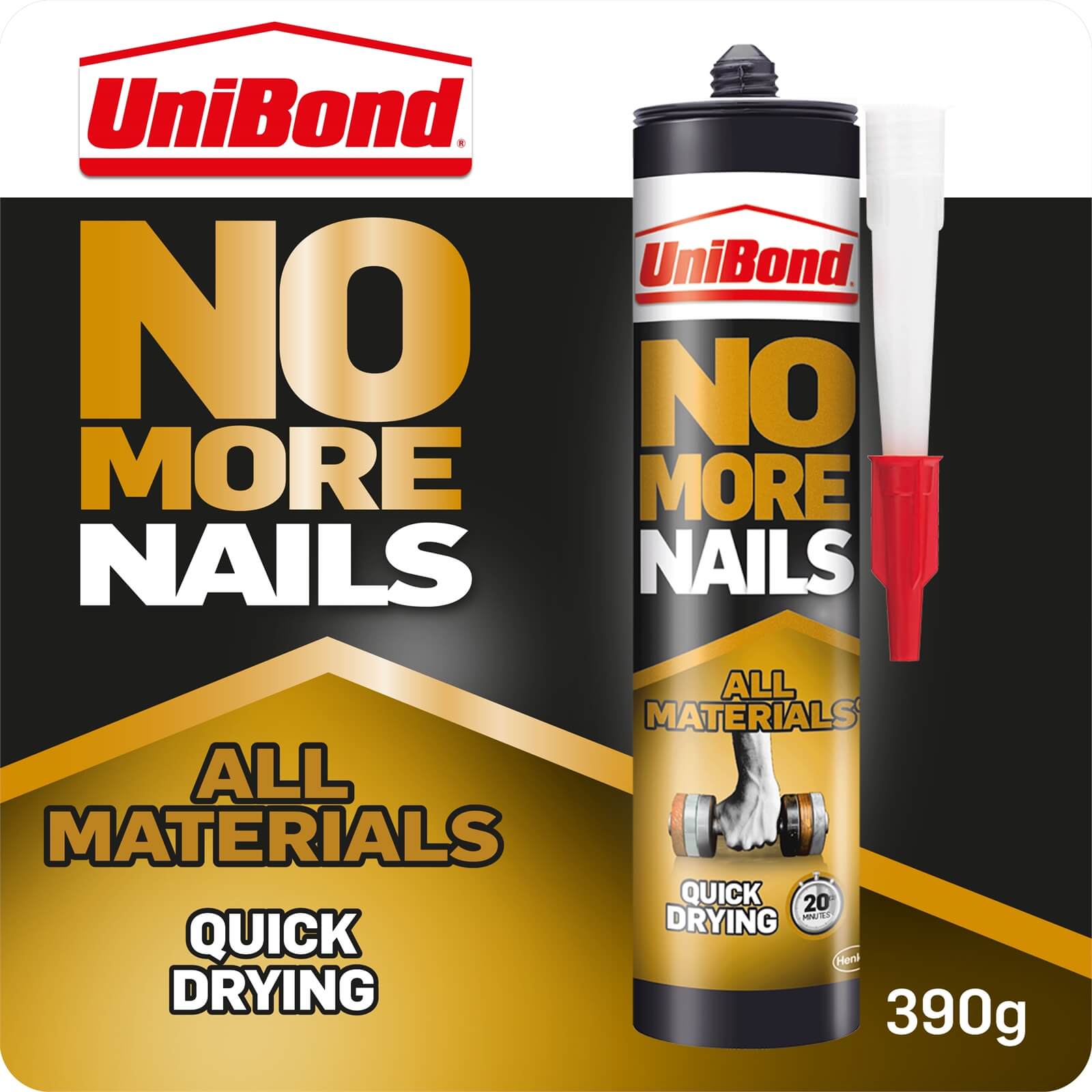 UniBond No More Nails All Materials Quick Drying Adhesive 290g Price Comparisons | Compare The Build