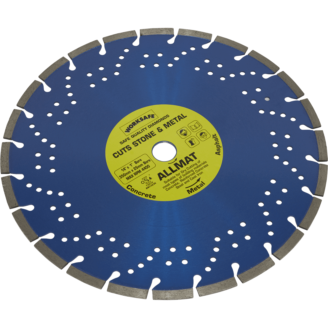 Sealey Platinum Allmat Diamond Blade for Stone and Metal 350mm 25mm Price Comparisons | Compare The Build