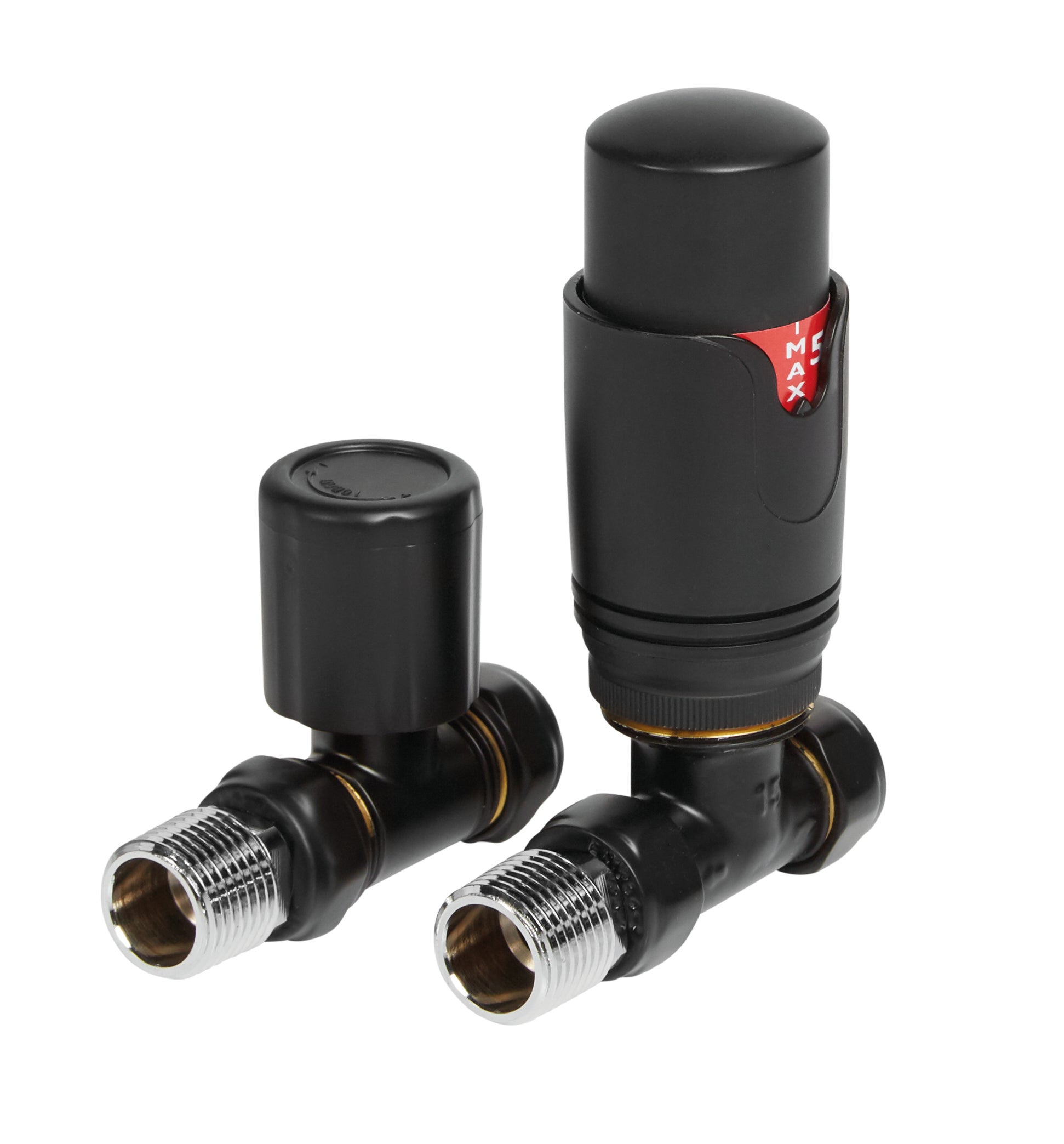 Radvalves UK Thermostatic Valves, Round, Black Straight Price Comparisons | Compare The Build