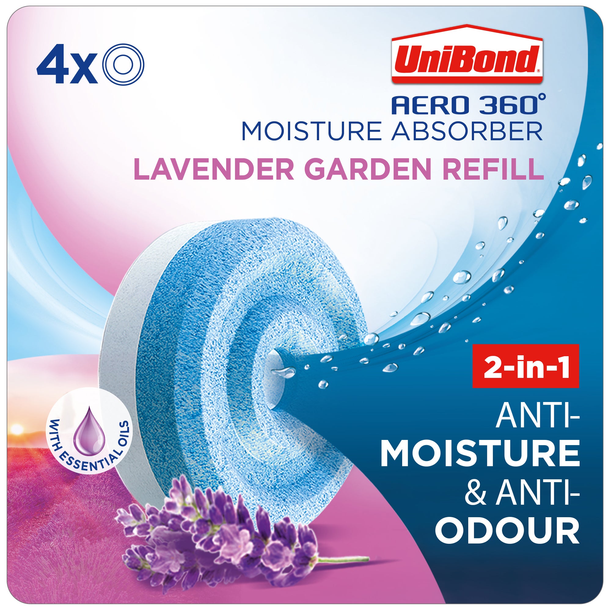 UniBond Aero 360 Lavender Refills x4 MultiColoured Price Comparisons | Compare The Build