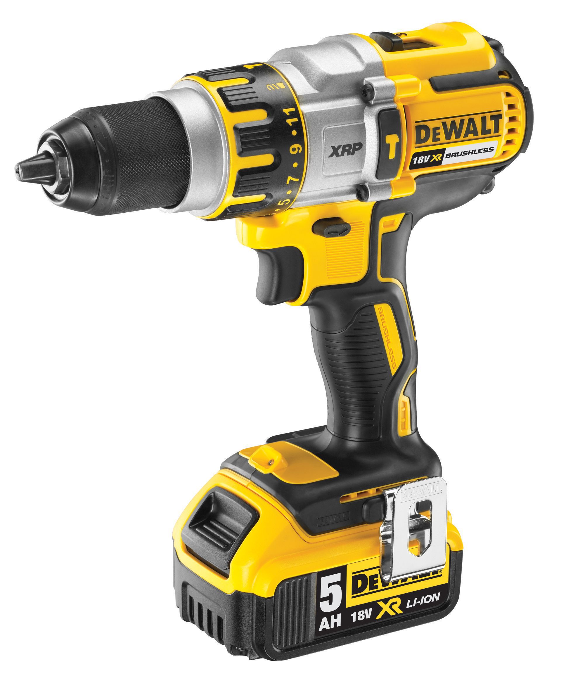 Dewalt Xr Cordless 18V 5Ah Li-Ion Brushless Combi Drill 2 Batteries Dcd995P2-Gb | Compare The Build