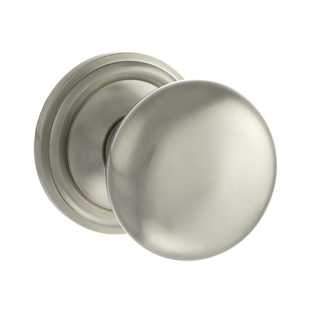 Atlantic Old English Harrogate Solid Brass Mushroom Mortice Knob on Concealed Fix Rose - Satin Nickel Atlantic UK OE58MMKSN Price Comparisons | Compare The Build