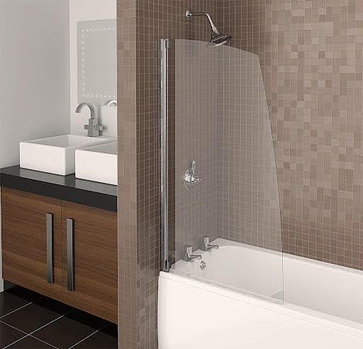 Aqualux Sail Bath Shower Screen 750mm - Silver 4mm Price Comparisons | Compare The Build