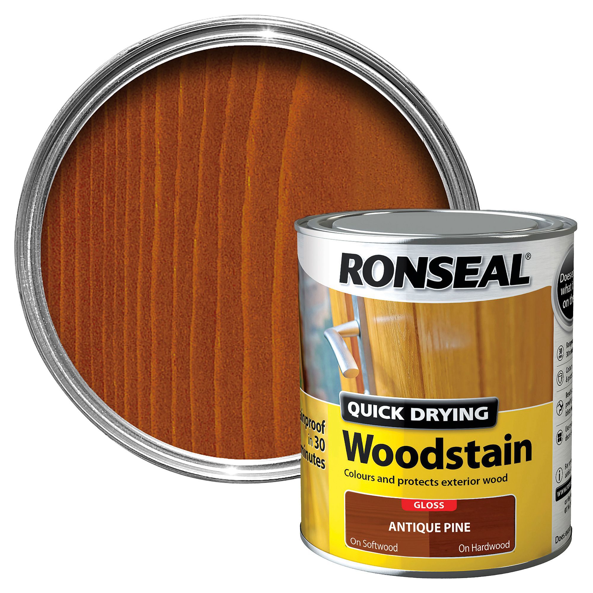 Ronseal Antique pine Gloss Wood stain, 750ml Price Comparisons | Compare The Build