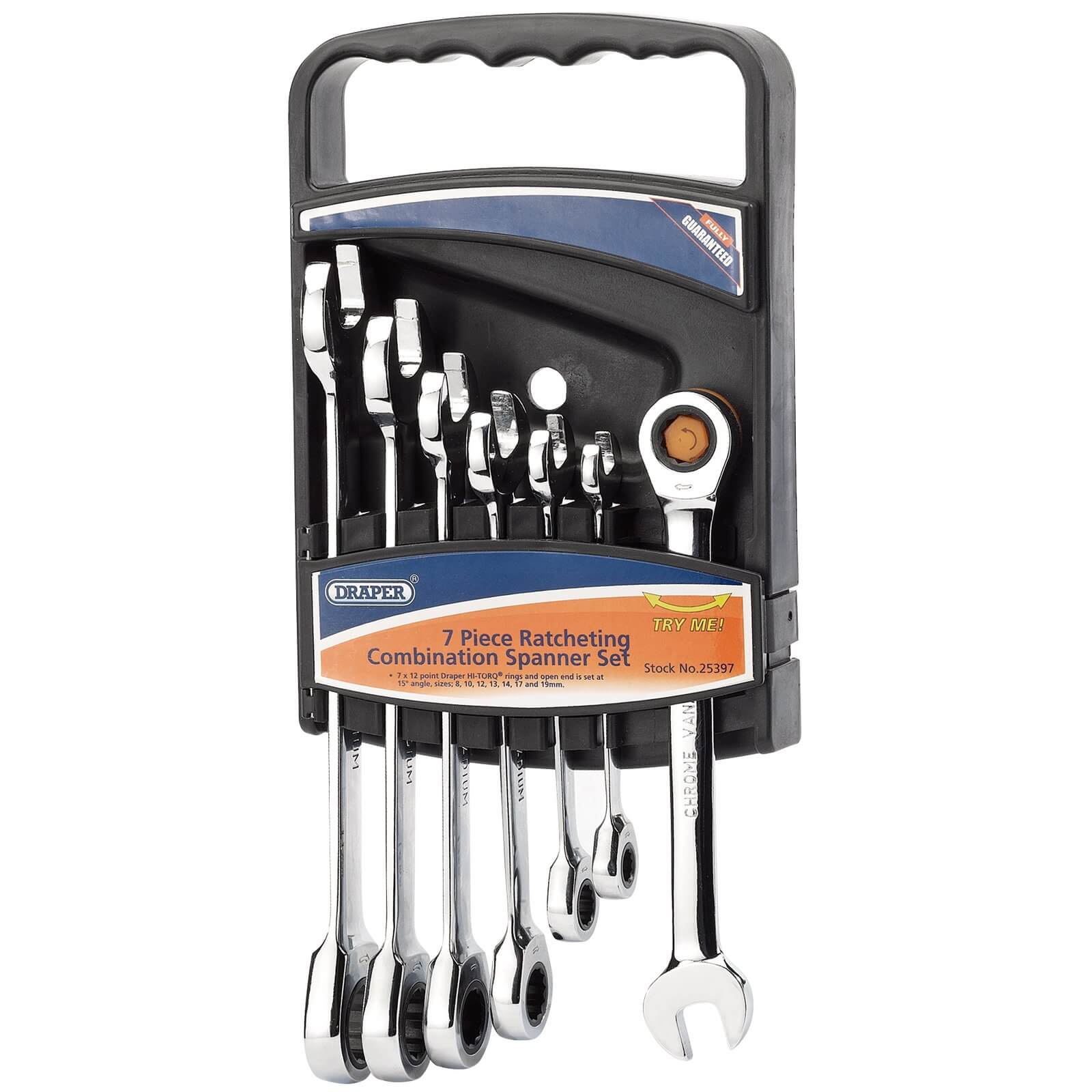 Draper 7 Piece Racthet Combination Spanner Set Metric Price Comparisons | Compare The Build