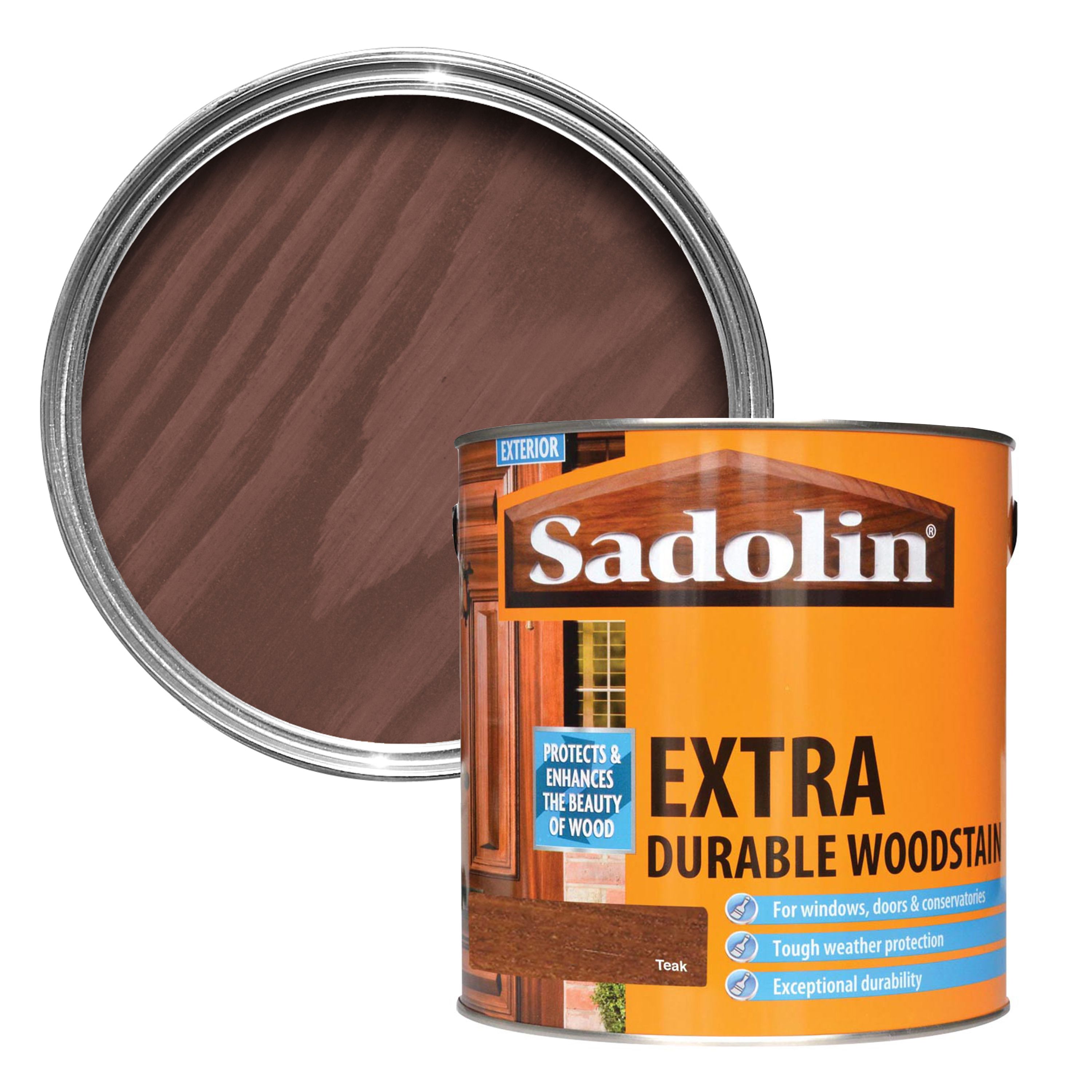 Sadolin Teak Conservatories, Doors & Windows Wood Stain, 2.5L Price Comparisons | Compare The Build