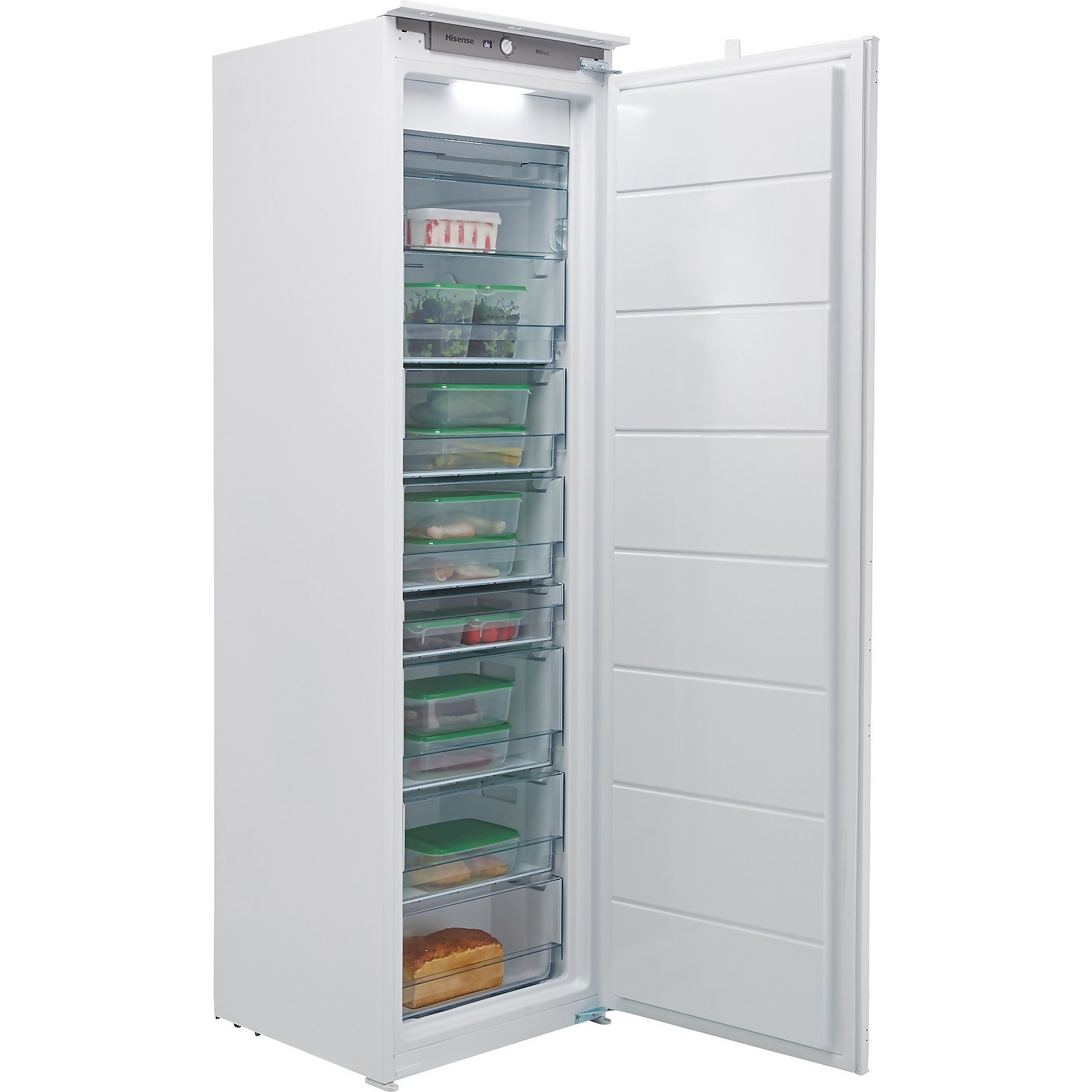 Hisense FIV276N4AW1 Integrated Frost Free Upright Freezer with Sliding Door Fixing Kit | Compare The Build