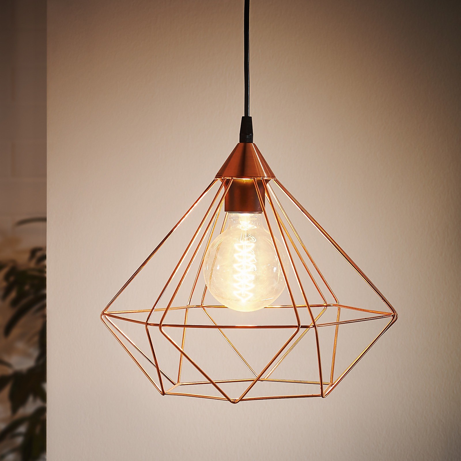 Eglo Tarbes Large Pendant Light - Copper Price Comparisons | Compare The Build