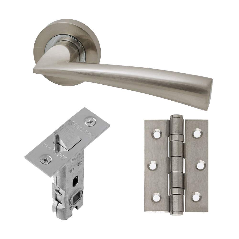 LPD Internal Polished Chrome Satin Nickel Mars Handle Hardware Pack - Latch LPD Doors HARDMAR Price Comparisons | Compare The Build