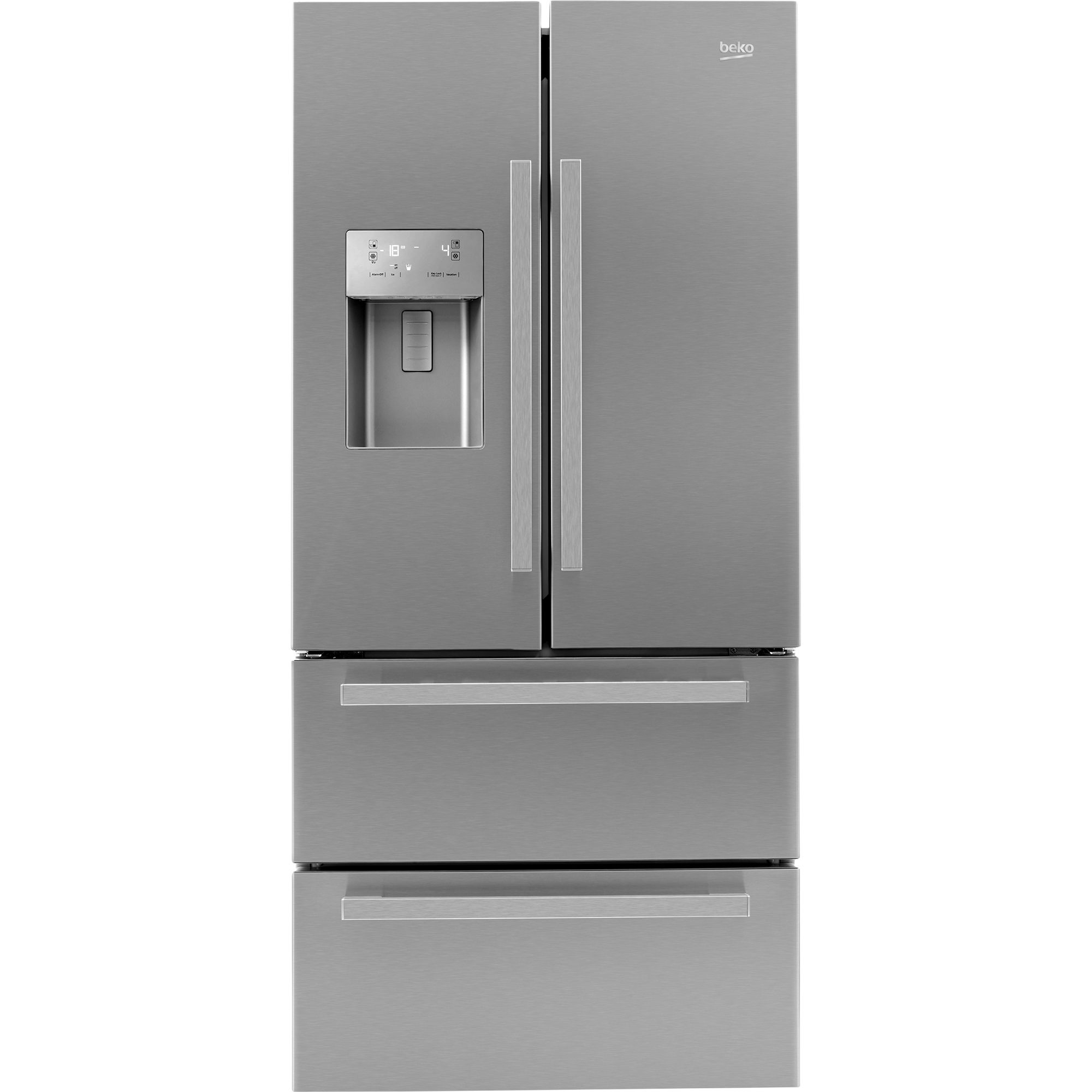 Beko Gne60520Dx American Style Silver Freestanding Fridge Freezer Price Comparisons | Compare The Build