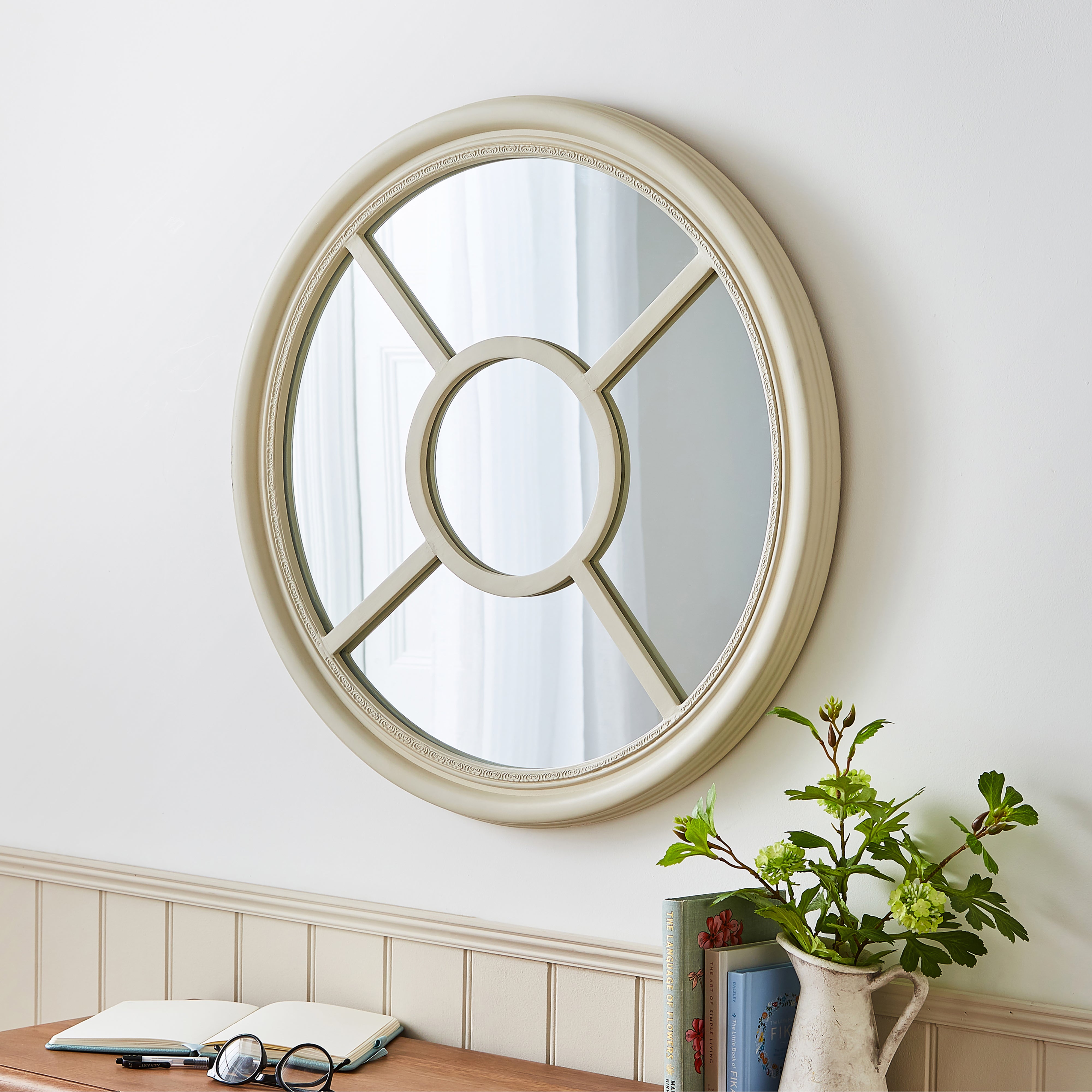 Sandstone Washed Window Wall Mirror, 70cm Sandstone Price Comparisons | Compare The Build