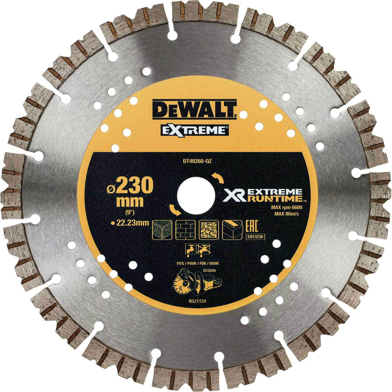 DeWalt Extreme Runtime Diamond Blade For FlexVolt DCS690 Saw 230mm Price Comparisons | Compare The Build