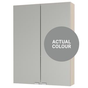 Duarti By Calypso Highwood 500mm Slimline Mirrored 2 Door Wall Hung Unit - Twilight Grey Price Comparisons | Compare The Build