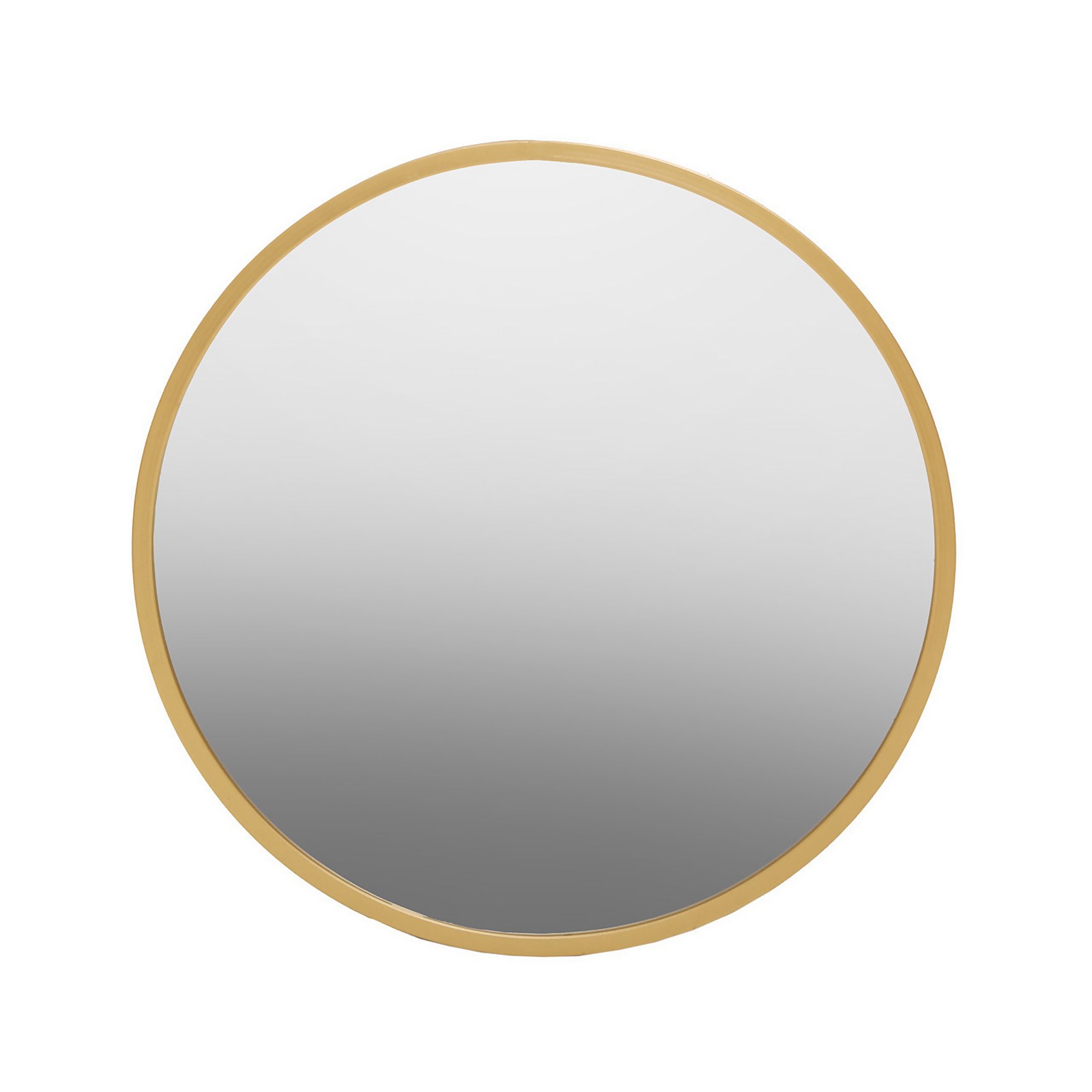 Saska Round Wall Mirror - Gold - 80cm Price Comparisons | Compare The Build