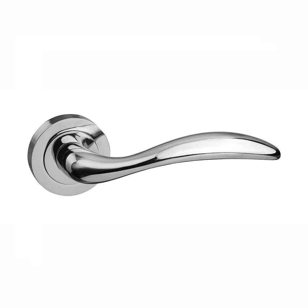 Atlantic Mediterranean Ancon Lever on Round Rose - Polished Chrome Atlantic UK M77CP Price Comparisons | Compare The Build