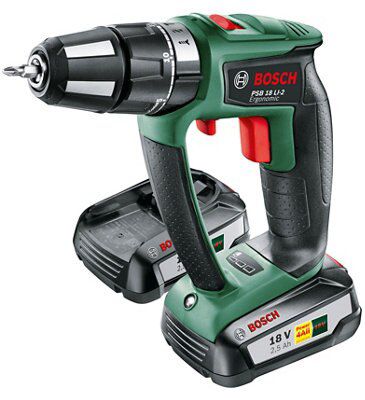 Bosch 18V 2.5Ah Li-Ion Cordless Combi Drill 2 Batteries Psb 18 Li 2 Price Comparisons | Compare The Build