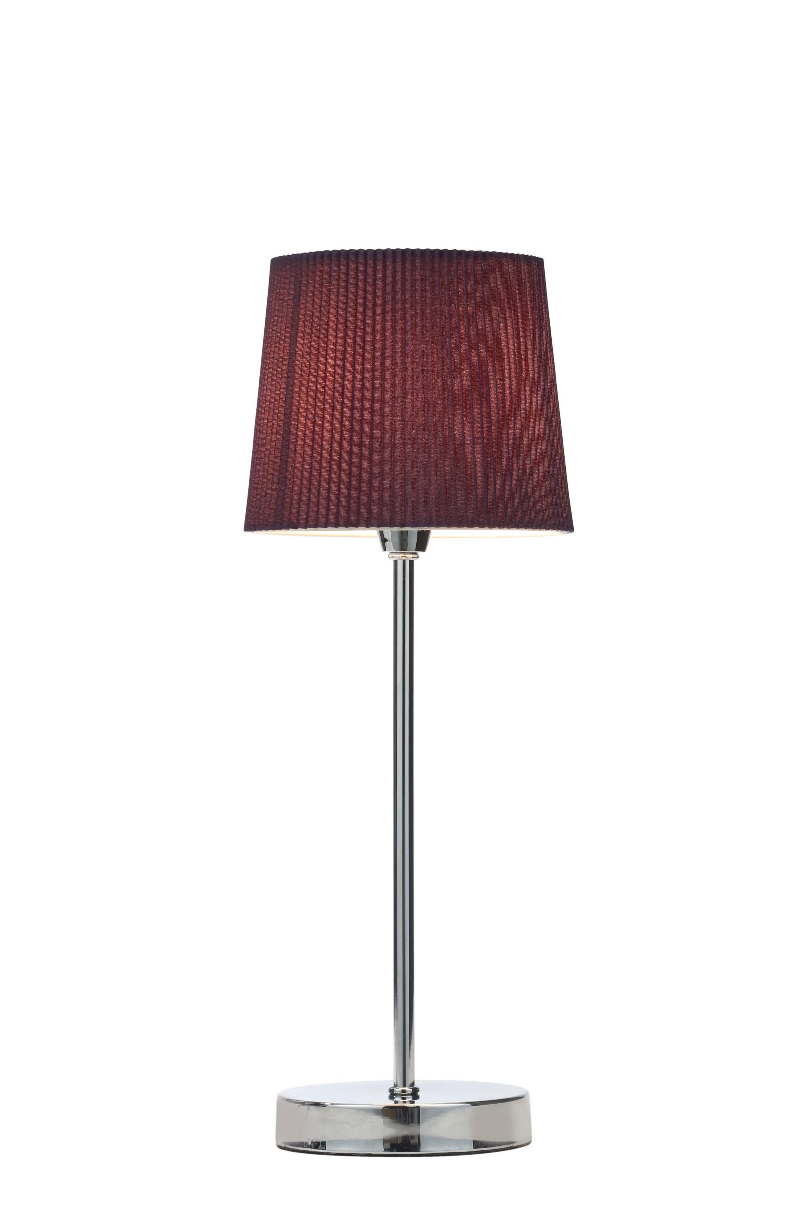 Colours Zadeh Pleated Plum Table Lamp | Compare The Build