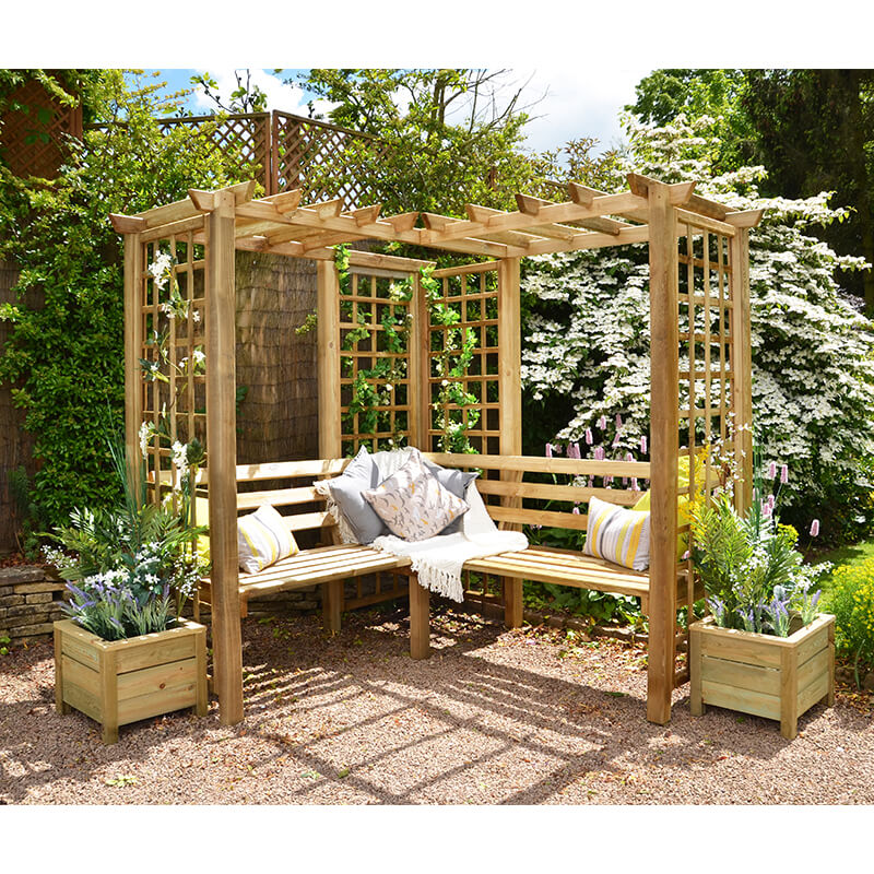 Forest Sunflower Arbour Seat (Sorrento) Price Comparisons | Compare The Build