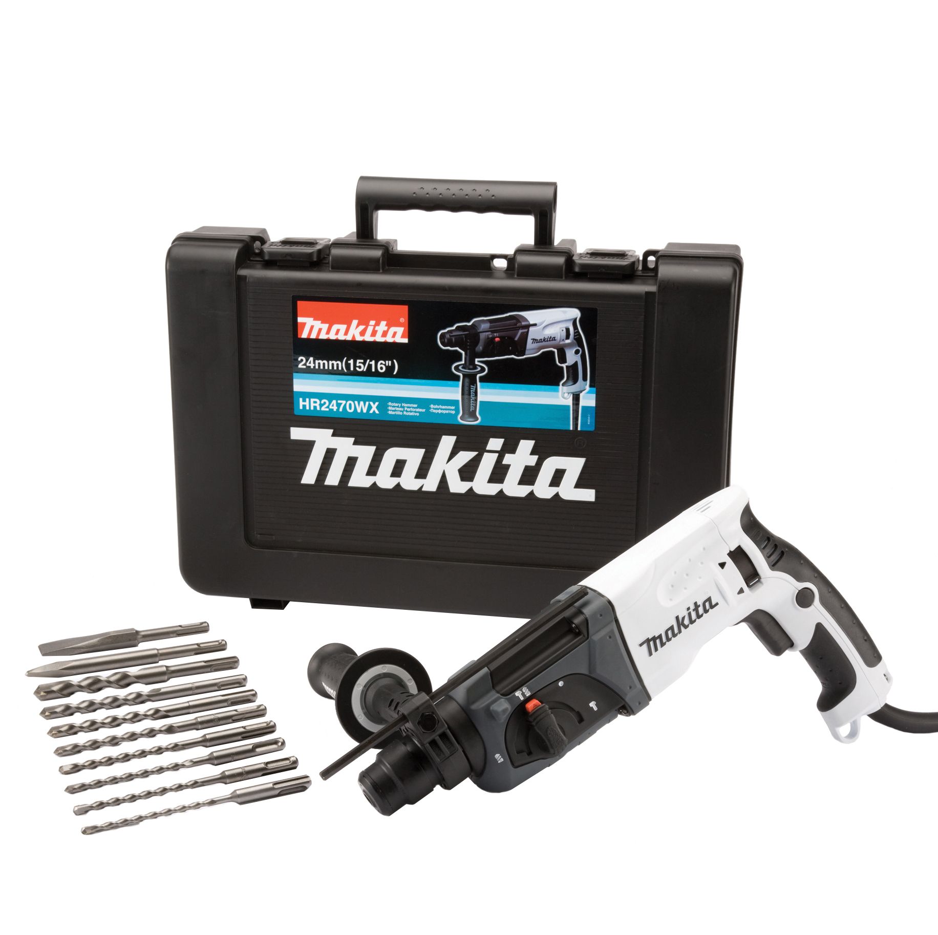 Makita 780W 240V Corded Sds Plus Brushed Hammer Drill Hr2470Wx/2 | Compare The Build