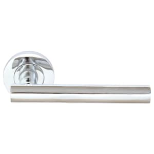 Melbourne Chrome Round Rose Door Handle - 1 Pair | Compare The Build