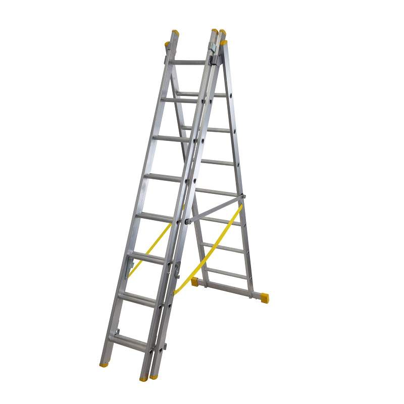 Werner 2.41m Triple Box Extension Plus Ladder x 4 - BS EN131 7252418 Price Comparisons | Compare The Build