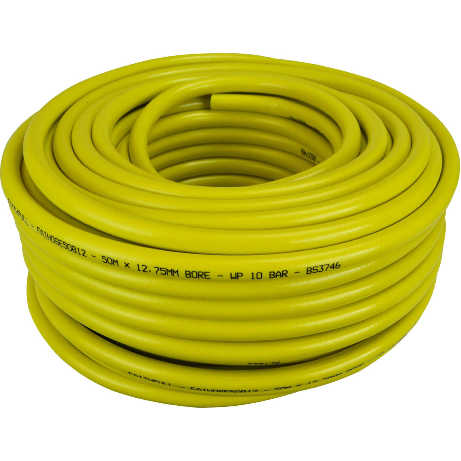 Faithfull Heavy Duty Reinforced Builders Hose 1/2" / 12.5mm 50m Yellow Price Comparisons | Compare The Build