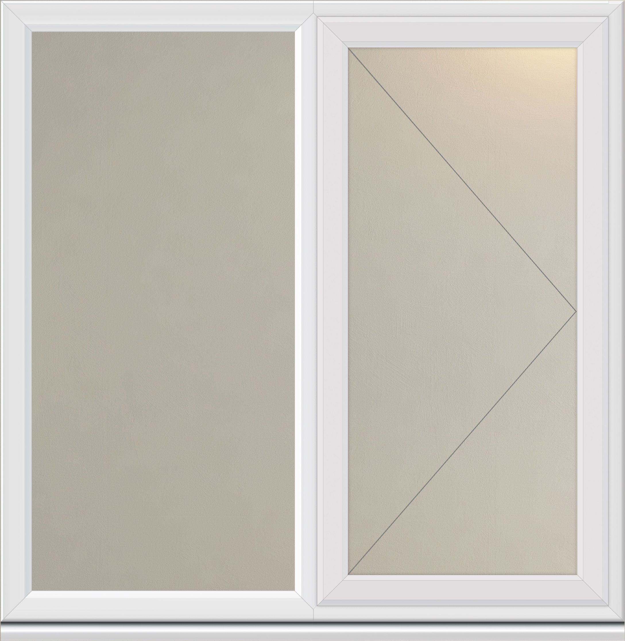 Crystal Clear Double Glazed White Upvc Rh Side Hung Casement Window, (H)1190mm (W)1190mm Price Comparisons | Compare The Build