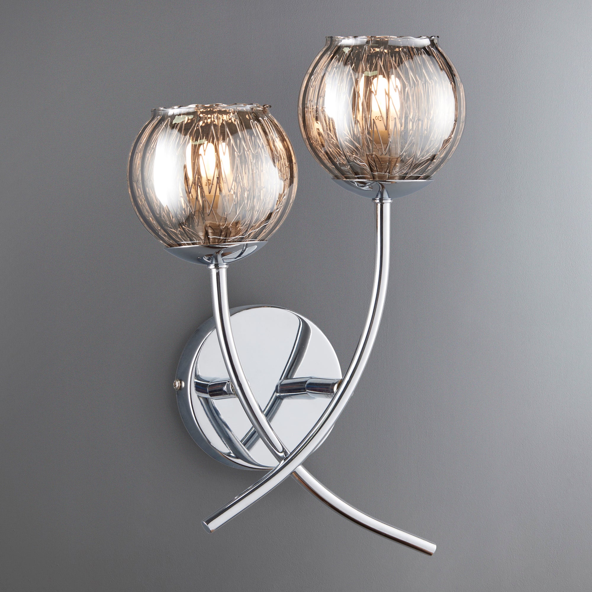 Arta 2 Light Chrome Wall Light Chrome Price Comparisons | Compare The Build