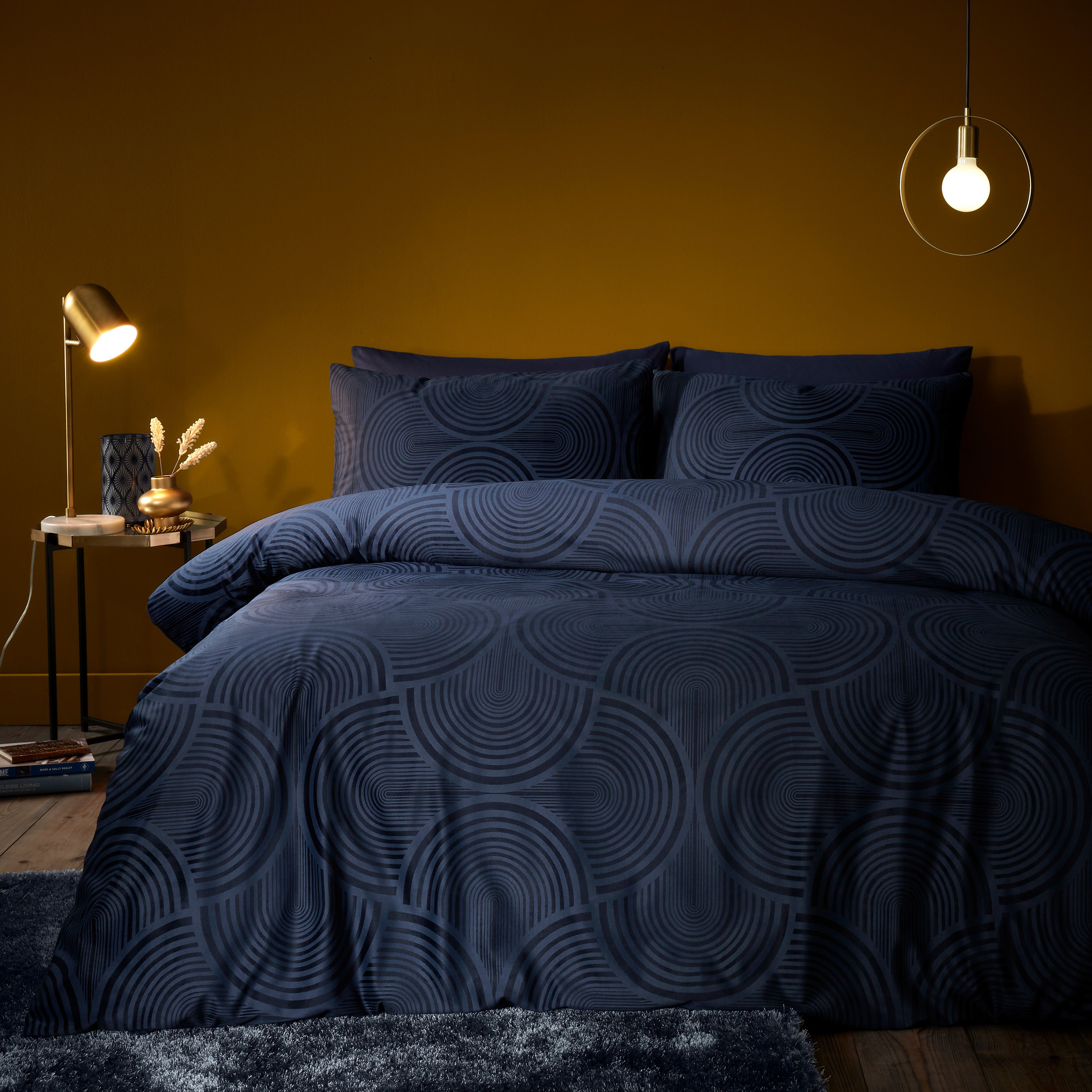 Navy Prescot Duvet Cover & Pillowcase Set Navy (Blue) Price Comparisons | Compare The Build