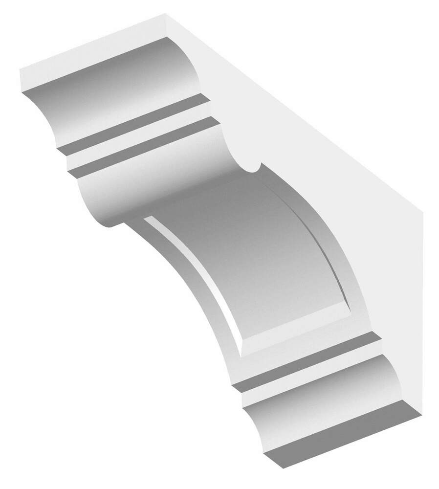 Dentil Block Exterior - 100mm x 135mm x 255mm White | Compare The Build