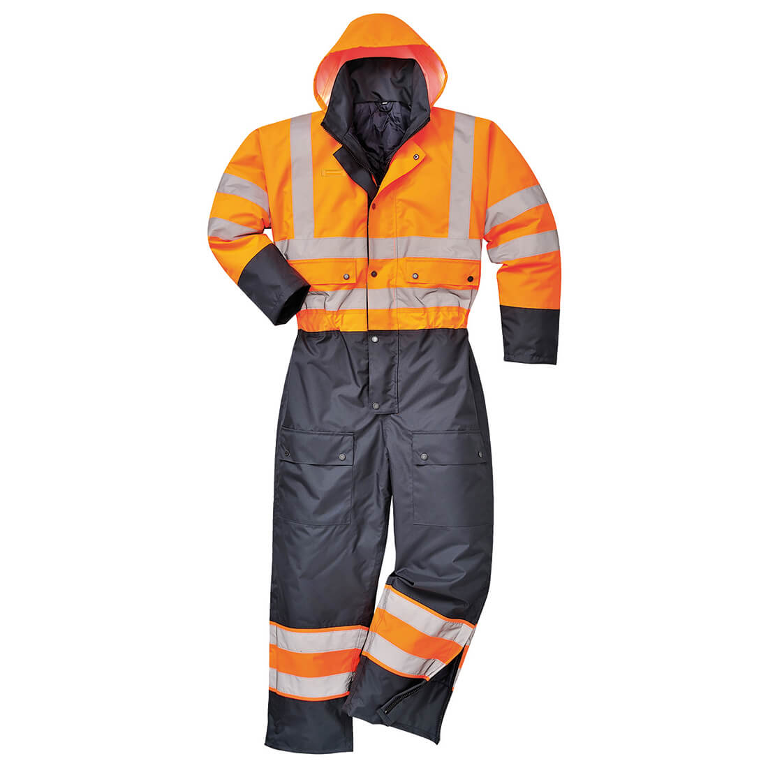 Oxford Weave 300D Class 3 Hi Vis Contrast Overall Orange / Navy 4XL Price Comparisons | Compare The Build