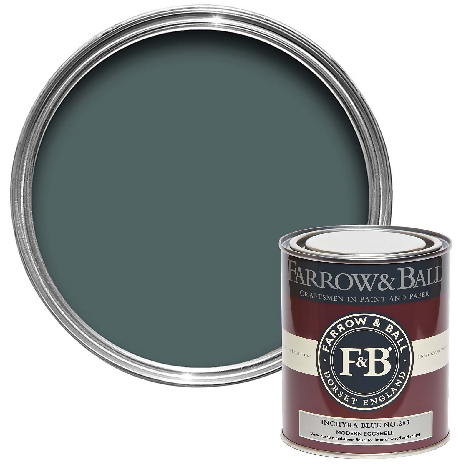 Farrow & Ball Modern Eggshell Paint Inchyra Blue - 750ml Price Comparisons | Compare The Build