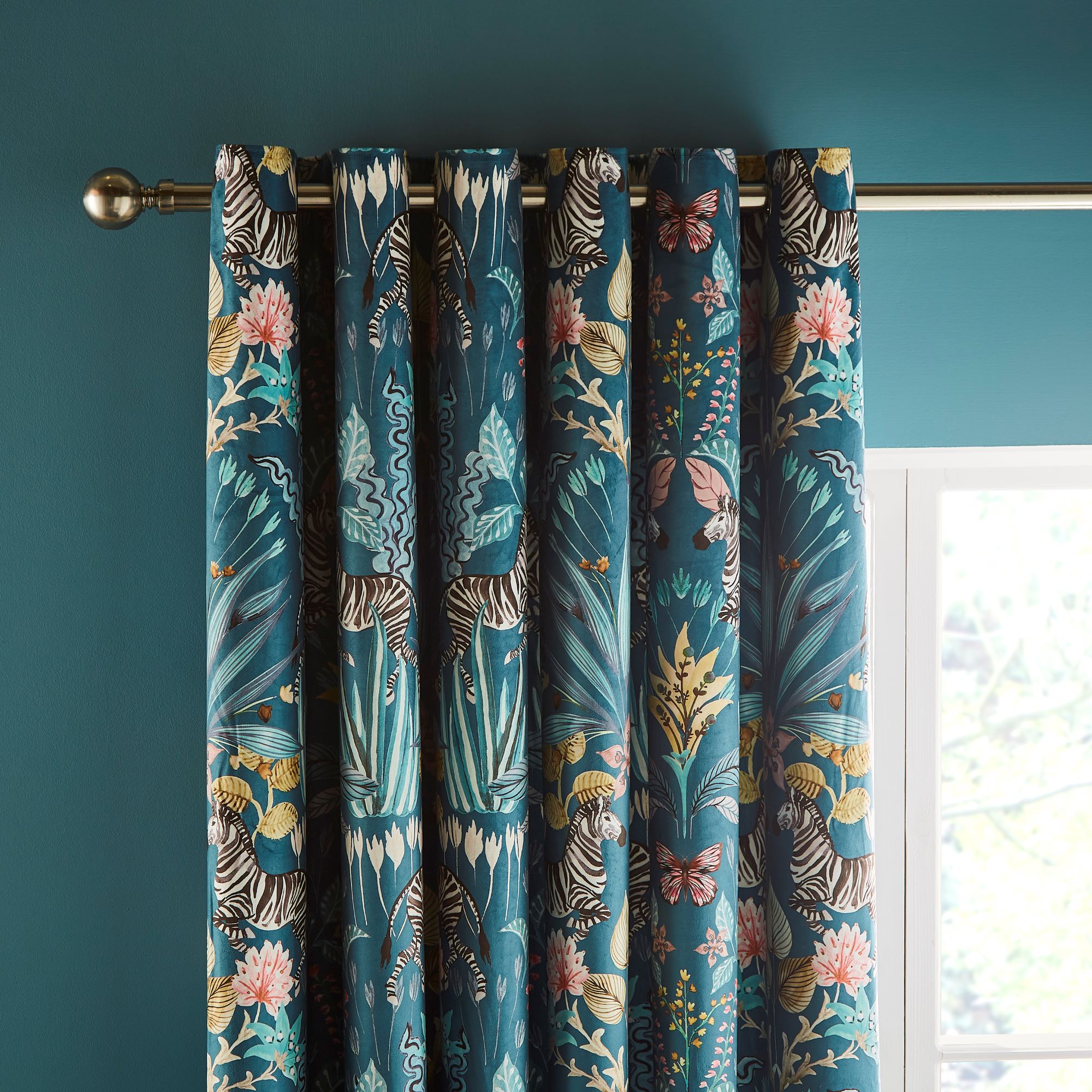 Utopia Teal Eyelet Curtains Teal (Green) Price Comparisons | Compare The Build