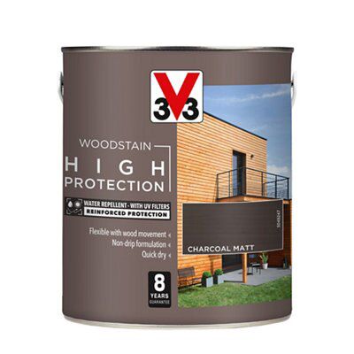 V33 High Protection Charcoal Matt Wood Stain, 2.5L Price Comparisons | Compare The Build