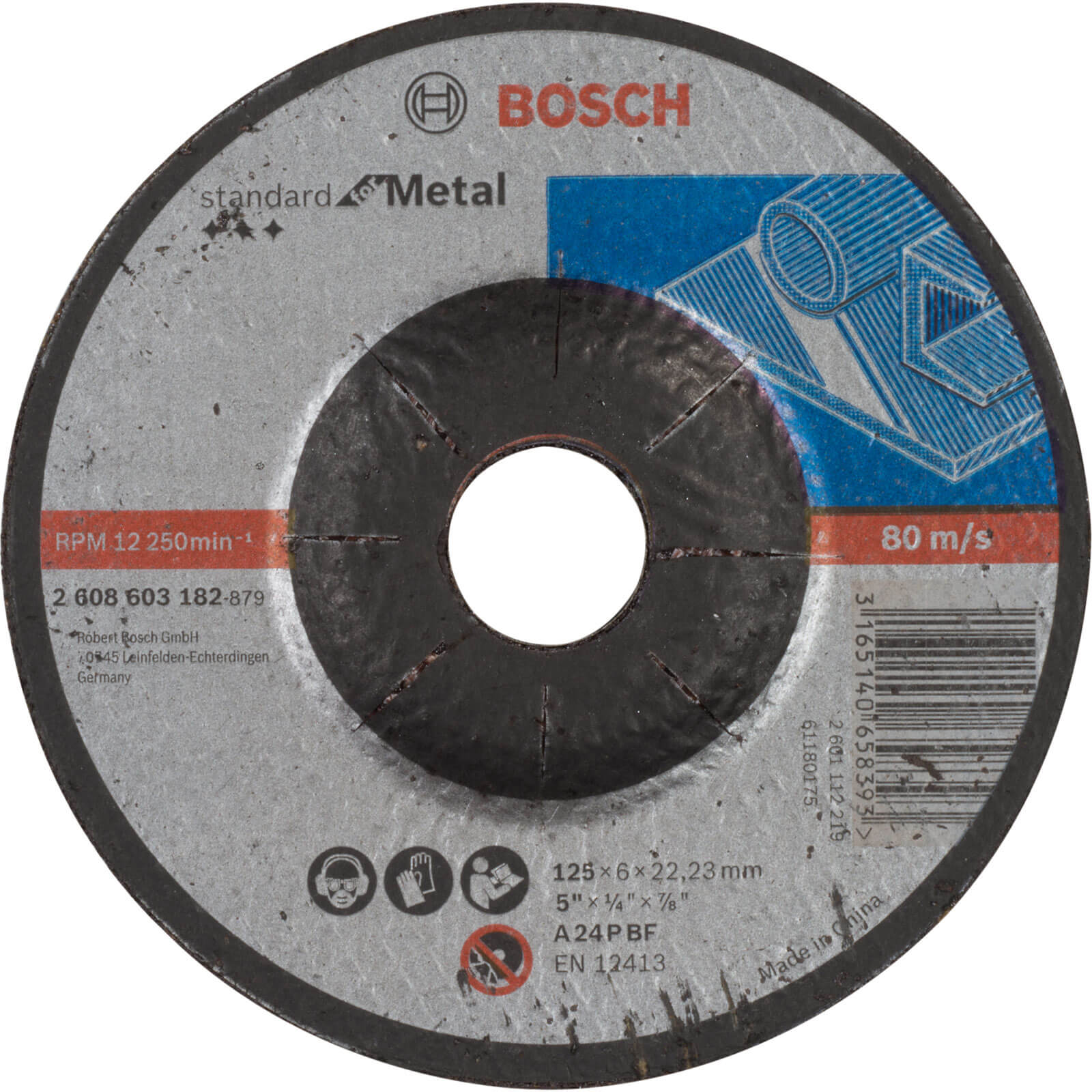 Bosch Standard Depressed Centre Metal Grinding Disc 125mm 6mm 22mm | Compare The Build