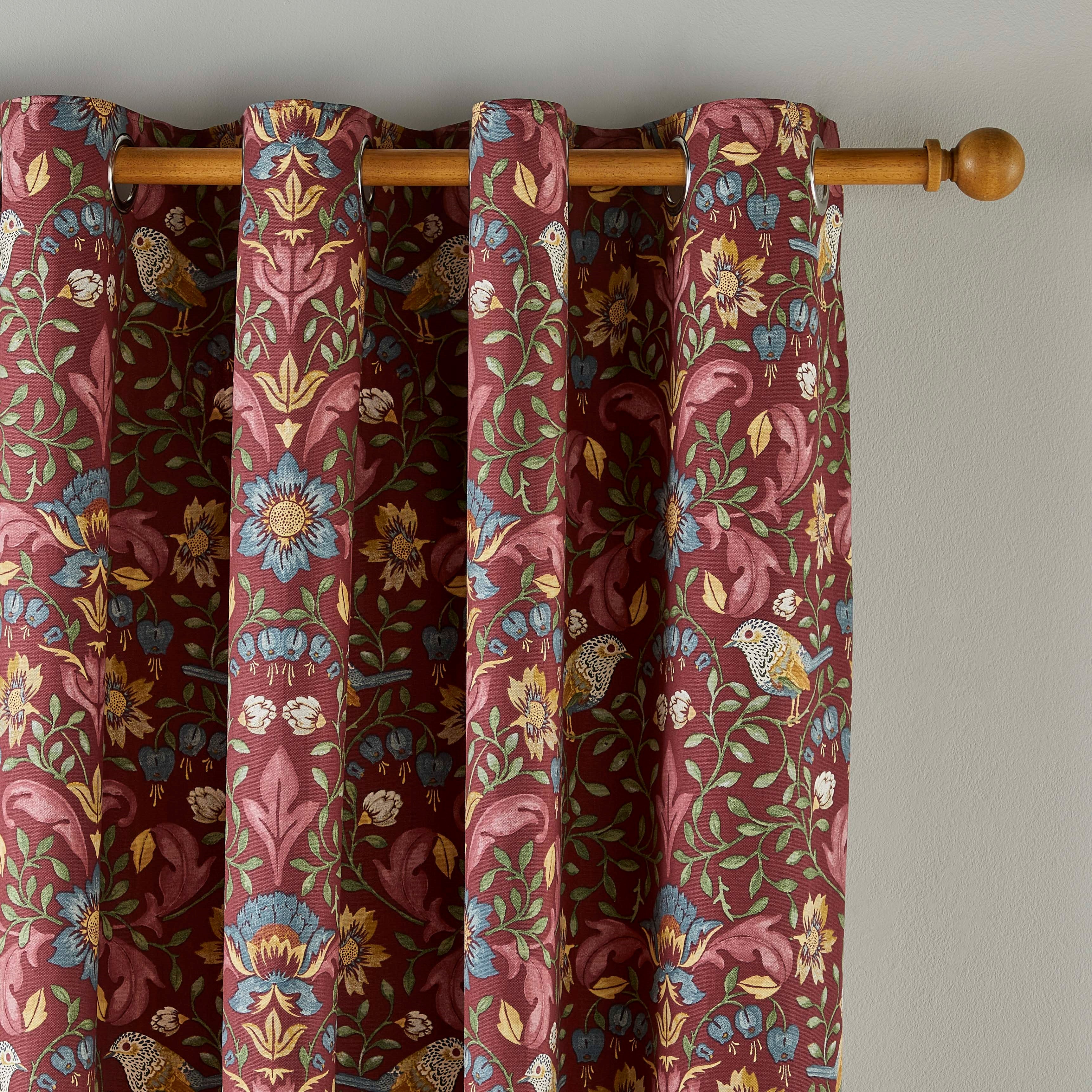 Ruskin Red Thermal Door Curtain Red/White Price Comparisons | Compare The Build