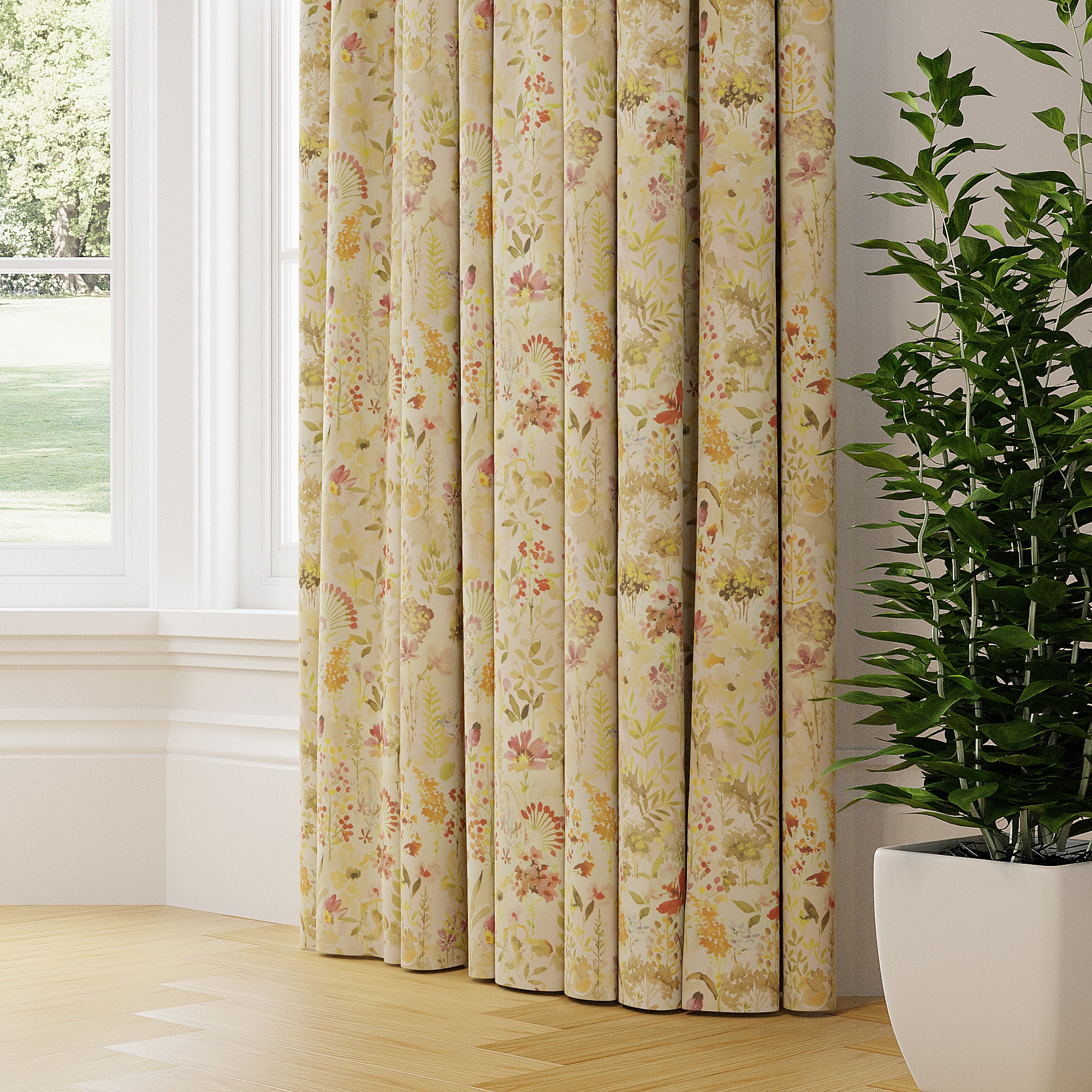 Aylesbury Made to Measure Curtains Beige, Orange and Grey Price Comparisons | Compare The Build