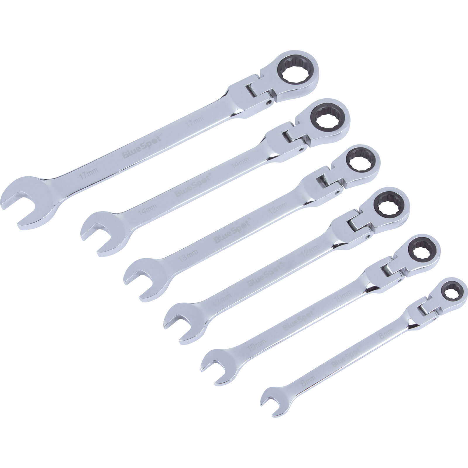 BlueSpot 6 Piece Flexible Head Ratchet Spanner Set Price Comparisons | Compare The Build