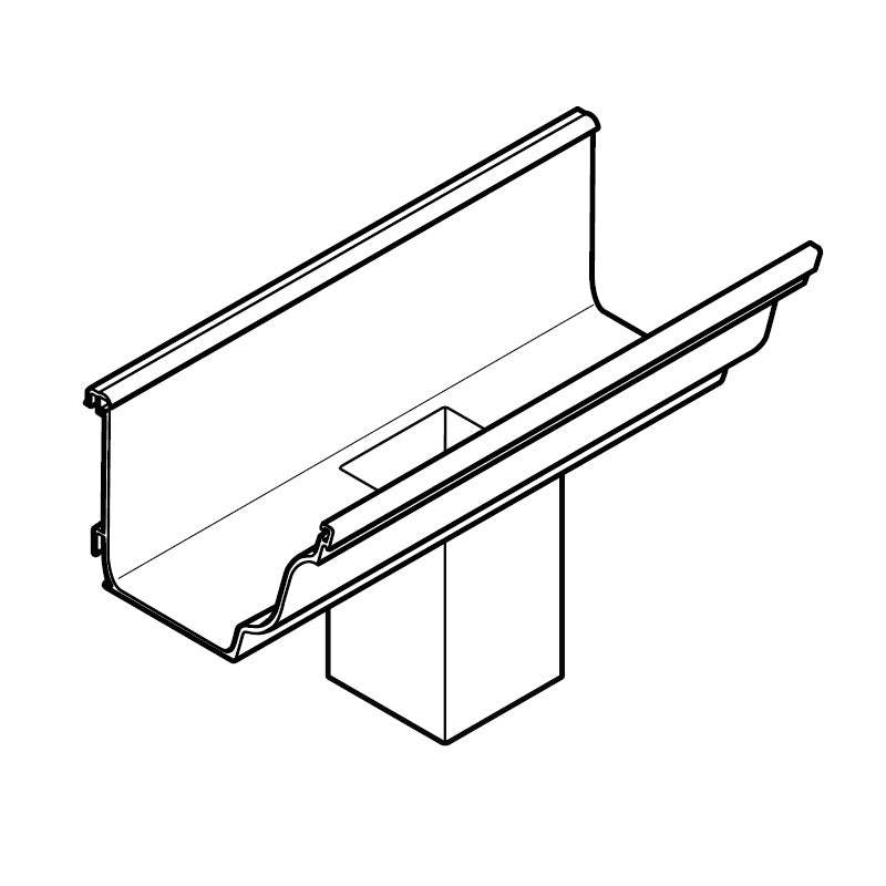 Alumasc Aqualine 140mm x 100mm Moulded Running Outlet 100mm x 75mm - Black Aluminium EMG14/SO43A/PPC/9017 Price Comparisons | Compare The Build