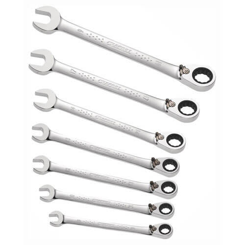 Expert by Facom 7 Piece Ratchet Combination Spanner Set Price Comparisons | Compare The Build