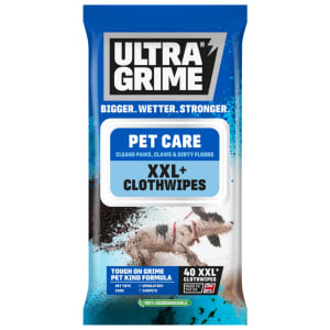 UltraGrime Pet Care XXL+ Clothwipes - Pack of 40 Price Comparisons | Compare The Build