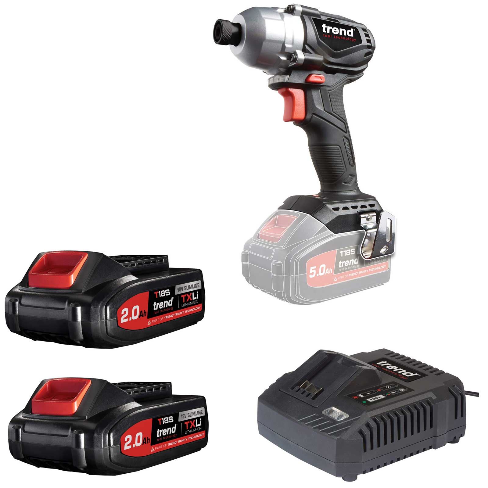 Trend T18S/IDB 18v Cordless Brushless Impact Driver 2 x 2ah Li-ion Charger No Case Price Comparisons | Compare The Build